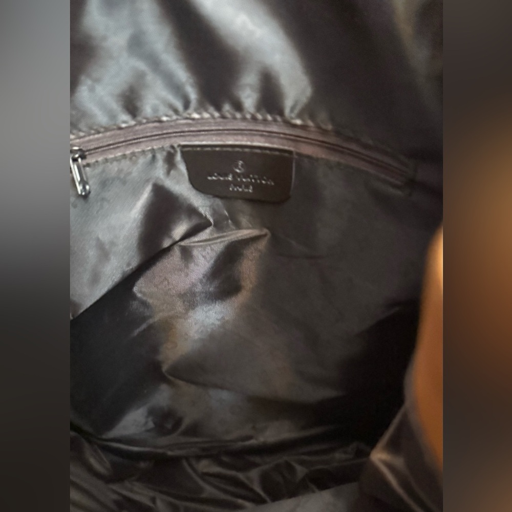 Source Unknown Tan and Brown Monogram Backpack NWT - image 6